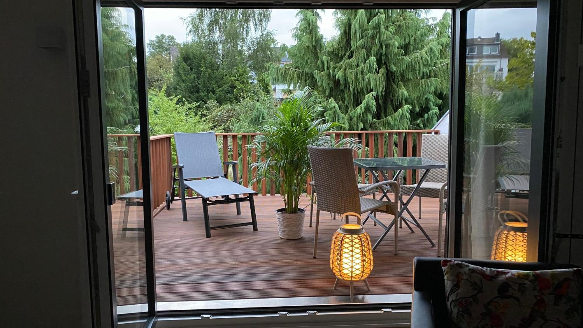 Terrassenwohnung Mit Gartenblick Solingen Exterior foto